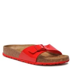 Mules / Sandales De Bain Birkenstock Madrid 1024111 Patent Cherry