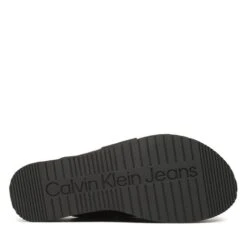 Mules / Sandales De Bain Calvin Klein Jeans Flatform Sandal Webbing YW0YW00966 Black BDS -Chaussure Soldes Boutique mules sandales de bain calvin klein jeans flatform sandal webbing yw0yw00966 black bds 3