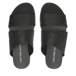 Mules / Sandales De Bain Calvin Klein Jeans Flatform Sandal Webbing YW0YW00966 Black BDS -Chaussure Soldes Boutique mules sandales de bain calvin klein jeans flatform sandal webbing yw0yw00966 black bds 4