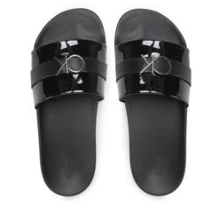 Mules / Sandales De Bain Calvin Klein Pool Slide W/Hw HW0HW01523 Ck Black BEH -Chaussure Soldes Boutique mules sandales de bain calvin klein pool slide w hw hw0hw01523 ck black beh 4