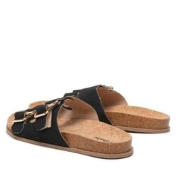 Mules / Sandales De Bain DeeZee WS280601-01 Black -Chaussure Soldes Boutique mules sandales de bain deezee ws280601 01 black 2