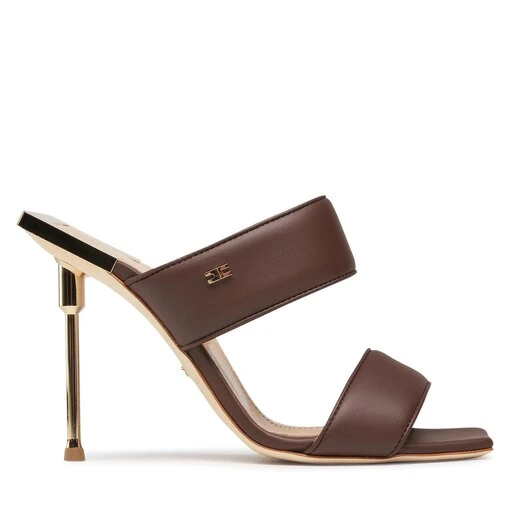 Mules / Sandales De Bain Elisabetta Franchi SA-66L-32E2-D88 Fondente 4 Mules / Sandales De Bain Elisabetta Franchi SA-66L-32E2-D88 Fondente – Image 2