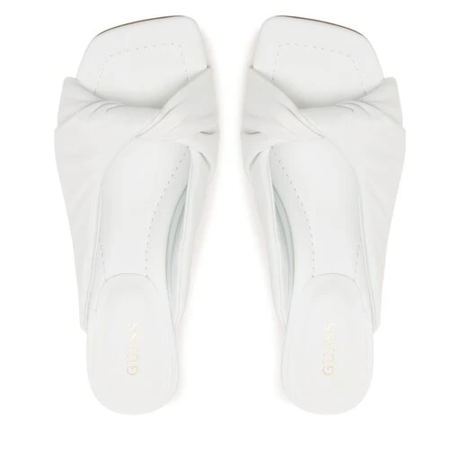 Mules / Sandales De Bain Guess Rinah FL6RNH LEA03 WHITE 7 Mules / Sandales De Bain Guess Rinah FL6RNH LEA03 WHITE – Image 5