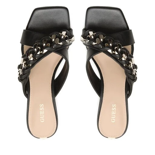 Mules / Sandales De Bain Guess Valaly FL6VLY LEA03 BLACK 7 Mules / Sandales De Bain Guess Valaly FL6VLY LEA03 BLACK – Image 5