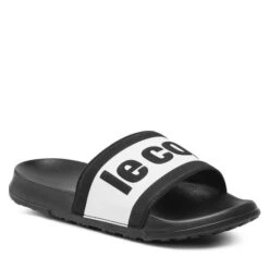 Mules / Sandales De Bain Le Coq Sportif Slide Binding Metallic 2310325 Black/Optical White