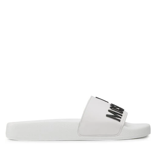 Mules / Sandales De Bain LOVE MOSCHINO JA28052G1GI14100 Bianco/Logo Nero 4 Mules / Sandales De Bain LOVE MOSCHINO JA28052G1GI14100 Bianco/Logo Nero – Image 2