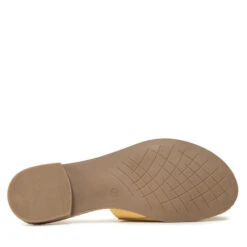 Mules / Sandales De Bain Marco Tozzi 2-27102-28 Lemon Comb 639 -Chaussure Soldes Boutique mules sandales de bain marco tozzi 2 27102 28 lemon comb 639 3
