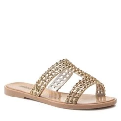 Mules / Sandales De Bain Melissa Glowing Slide Ad 33820 Beige/Gold AL828