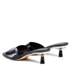 Mules / Sandales De Bain MICHAEL Michael Kors Amal Kitten Sandal 40F2AMMA2A Black -Chaussure Soldes Boutique mules sandales de bain michael michael kors amal kitten sandal 40f2amma2a black 2