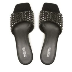 Mules / Sandales De Bain MICHAEL Michael Kors Amal Kitten Sandal 40F2AMMA2S Black/Black -Chaussure Soldes Boutique mules sandales de bain michael michael kors amal kitten sandal 40f2amma2s black black 4