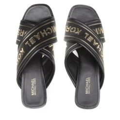 Mules / Sandales De Bain MICHAEL Michael Kors Gideon Mule 40T2GDMS1L Black -Chaussure Soldes Boutique mules sandales de bain michael michael kors gideon mule 40t2gdms1l black 4