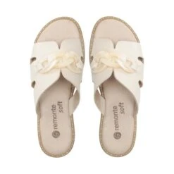 Mules / Sandales De Bain Remonte D3648-80 Weiss -Chaussure Soldes Boutique mules sandales de bain remonte d3648 80 weiss 4