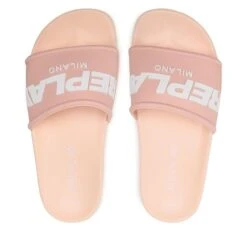 Mules / Sandales De Bain Replay Up W Emboss GWF1B .000.C0026S Pink 0044 -Chaussure Soldes Boutique mules sandales de bain replay up w emboss gwf1b 000 c0026s pink 0044 4