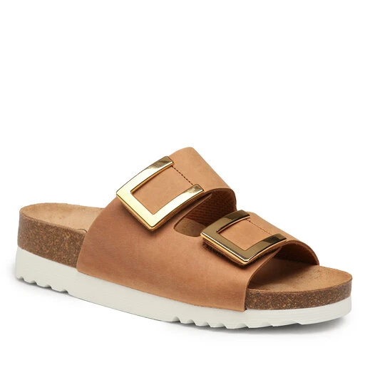 Mules / Sandales De Bain Scholl Monterey 2 Straps Ad Med MF30583 Cognac 1175 3 Mules / Sandales De Bain Scholl Monterey 2 Straps Ad Med MF30583 Cognac 1175