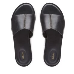 Sandales Clarks Karsea Mule 26166800 Black Leather -Chaussure Soldes Boutique sandales clarks karsea mule 26166800 black leather 3