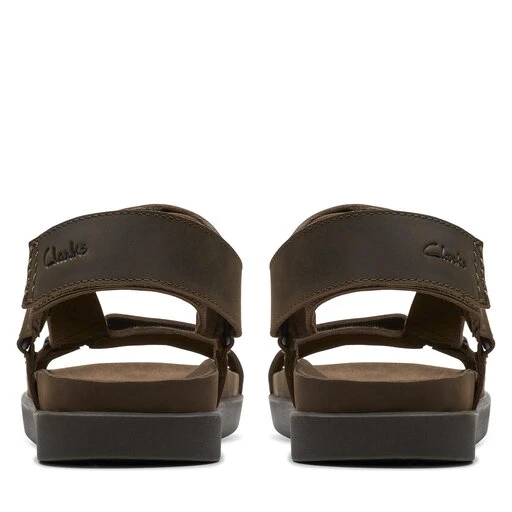 Sandales Clarks Sunder Range 26171887 Dark Olive Lea 5 Sandales Clarks Sunder Range 26171887 Dark Olive Lea – Image 3