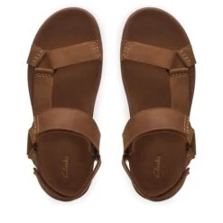 Sandales Clarks Sunder Range 26171888 Tan Leather -Chaussure Soldes Boutique sandales clarks sunder range 26171888 tan leather 3