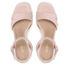 Sandales Guess Zelina FL6ZLI PEL03 Blush -Chaussure Soldes Boutique sandales guess zelina fl6zli pel03 blush 4
