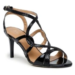 Sandales Sagan 4902 Czarny Lakier 901