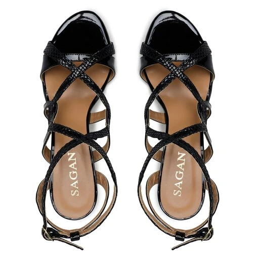 Sandales Sagan 4902 Czarny Lakier 901 7 Sandales Sagan 4902 Czarny Lakier 901 – Image 5