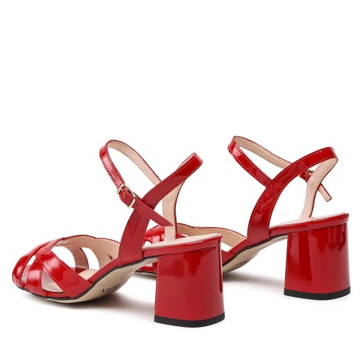Sandales Sagan 4935 Czerwony Lakier 931 5 Sandales Sagan 4935 Czerwony Lakier 931 – Image 3
