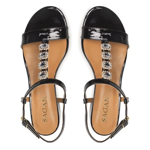 Sandales Sagan 4959 Czarny Lakier 901 7 Sandales Sagan 4959 Czarny Lakier 901 – Image 5