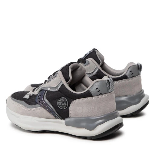 Sneakers Big Star Shoes KK274100 Black/Dk.Grey 5 Sneakers Big Star Shoes KK274100 Black/Dk.Grey – Image 3