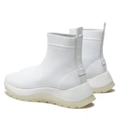 Sneakers Calvin Klein 2 Piece Sole Sock Boot-Knit HW0HW01338 Ck White YAF -Chaussure Soldes Boutique sneakers calvin klein 2 piece sole sock boot knit hw0hw01338 ck white yaf 2