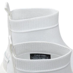 Sneakers Calvin Klein 2 Piece Sole Sock Boot-Knit HW0HW01338 Ck White YAF -Chaussure Soldes Boutique sneakers calvin klein 2 piece sole sock boot knit hw0hw01338 ck white yaf 4