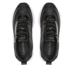 Sneakers Calvin Klein Chunky Internal Wedge Mono Mix Seasonal Black Mono 0GK -Chaussure Soldes Boutique sneakers calvin klein chunky internal wedge mono mix seasonal black mono 0gk 4