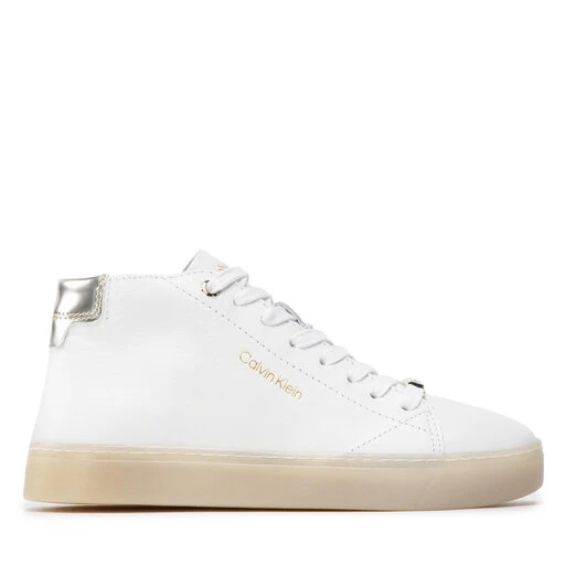 Sneakers Calvin Klein Cupsole Unlined High Top-Lth HW0HW01052 Ck White YAF 4 Sneakers Calvin Klein Cupsole Unlined High Top-Lth HW0HW01052 Ck White YAF – Image 2