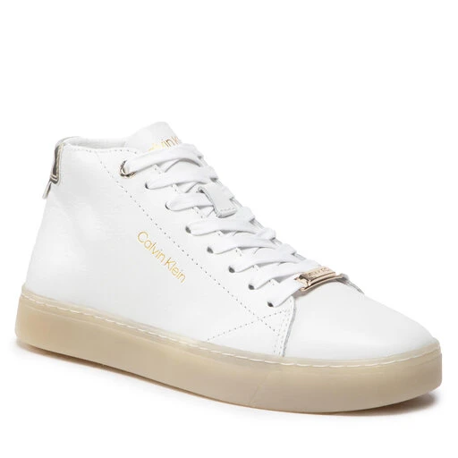 Sneakers Calvin Klein Cupsole Unlined High Top-Lth HW0HW01052 Ck White YAF 3 Sneakers Calvin Klein Cupsole Unlined High Top-Lth HW0HW01052 Ck White YAF