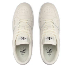 Sneakers Calvin Klein Jeans Basket Cupsole Lacup Low YM0YM00497 Off White 01V -Chaussure Soldes Boutique sneakers calvin klein jeans basket cupsole lacup low ym0ym00497 off white 01v 4