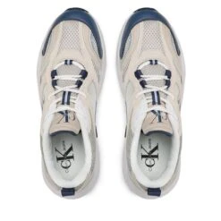 Sneakers Calvin Klein Jeans Retro Tennis Su-Mesh YM0YM00589 Eggshell/Dark Denim/Iceland Blue 0F8 11 Sneakers Calvin Klein Jeans Retro Tennis Su-Mesh YM0YM00589 Eggshell/Dark Denim/Iceland Blue 0F8 -Chaussure Soldes Boutique sneakers calvin klein jeans retro tennis su mesh ym0ym00589 eggshell dark denim iceland blue 0f8 4