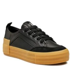 Sneakers Calvin Klein Jeans Vulc Flatform Bold Lth-Su YW0YW00866 Black BDS