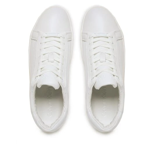 Sneakers Calvin Klein Logo Cupsole Lace Up HW0HW01353 Bright White YBR 7 Sneakers Calvin Klein Logo Cupsole Lace Up HW0HW01353 Bright White YBR – Image 5