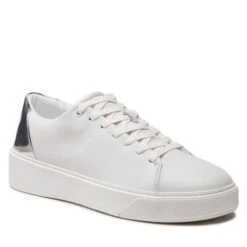 Sneakers Calvin Klein Low Top Lace Up HM0HM00824 White/Silver 0K6