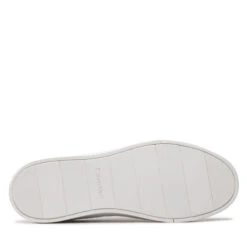Sneakers Calvin Klein Low Top Lace Up HM0HM00824 White/Silver 0K6 -Chaussure Soldes Boutique sneakers calvin klein low top lace up hm0hm00824 white silver 0k6 3