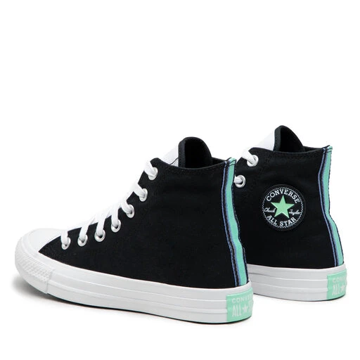 Sneakers Converse Ctas Hi A00863C Black/White/Prism Green 5 Sneakers Converse Ctas Hi A00863C Black/White/Prism Green – Image 3
