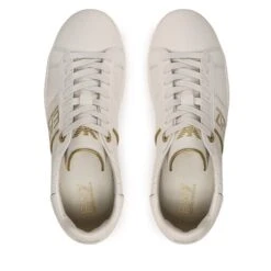 Sneakers EA7 Emporio Armani X8X102 XK258 R350 Moonbeam/Gold -Chaussure Soldes Boutique sneakers ea7 emporio armani x8x102 xk258 r350 moonbeam gold 4