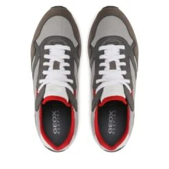 Sneakers Geox U Vicenda U3581A014EKC1292 Lt Grey/Grey -Chaussure Soldes Boutique sneakers geox u vicenda u3581a014ekc1292 lt grey grey 4