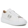 Sneakers PHILIPP PLEIN Hexagon SACS MSC3810 PLE075N White/White -Chaussure Soldes Boutique sneakers philipp plein hexagon sacs msc3810 ple075n white white