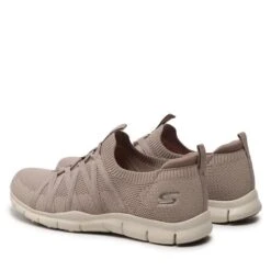Sneakers Skechers Chic Newbess 104152/TPE Taupe -Chaussure Soldes Boutique sneakers skechers chic newbess 104152 tpe taupe 2