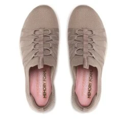 Sneakers Skechers Chic Newbess 104152/TPE Taupe -Chaussure Soldes Boutique sneakers skechers chic newbess 104152 tpe taupe 4