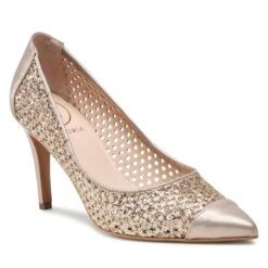 Talons Aiguilles Baldowski D03906-2835-001 Metalik Beż/Gliter Złoty