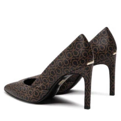 Talons Aiguilles Calvin Klein Essental Pum 90 HW0HW01386 Brown Mono 0HD -Chaussure Soldes Boutique talons aiguilles calvin klein essental pum 90 hw0hw01386 brown mono 0hd 2