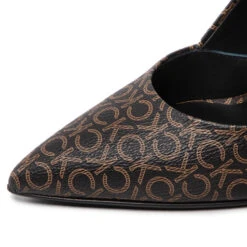 Talons Aiguilles Calvin Klein Essental Pum 90 HW0HW01386 Brown Mono 0HD -Chaussure Soldes Boutique talons aiguilles calvin klein essental pum 90 hw0hw01386 brown mono 0hd 5
