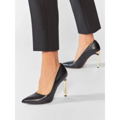 Talons Aiguilles R.Polański 0808 Czarny Lico/Złoty -Chaussure Soldes Boutique talons aiguilles r polanski 0808 czarny lico zloty 5