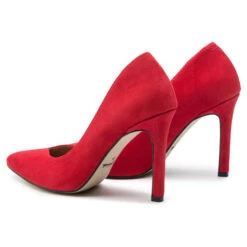 Talons Aiguilles R.Polański 1003 Czerwony Zamsz 10 Talons Aiguilles R.Polański 1003 Czerwony Zamsz -Chaussure Soldes Boutique talons aiguilles r polanski 1003 czerwony zamsz 2