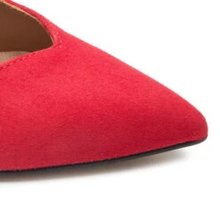 Talons Aiguilles R.Polański 1003 Czerwony Zamsz 13 Talons Aiguilles R.Polański 1003 Czerwony Zamsz -Chaussure Soldes Boutique talons aiguilles r polanski 1003 czerwony zamsz 5